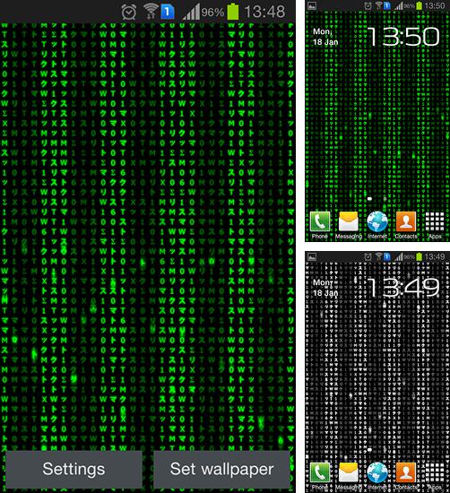 Matrix live wallpaper for android free download